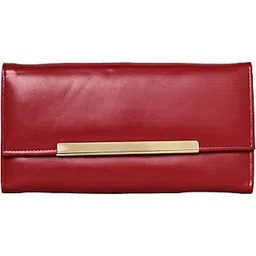markques Kate Envelop Red Vegan Leather Wallet for Women and Girls | Stylish Long Purse for Ladies | Upto 8 Card Holders | Daily Party Office Use-picture-25