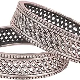shyle 925 Sterling Silver Bangle/Bracelet, Moh Intricate Jali Classic Bangle, Well Stamped with 925,Traditional Silver Chudi, Bangle-picture-14