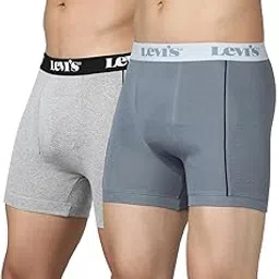 levi's 007A Men's Pure Cotton Solid Trunk - Mid Rise, Inner Elastic Waistband (Pack of 2)-picture-37