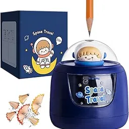 FunBlast Automatic Sharpener for Kids – Battery Operated Sharpener for Students, Home, School & Office, Return Gift for Kids, Sharpeners with Dust Box (Astronaut)-picture-13