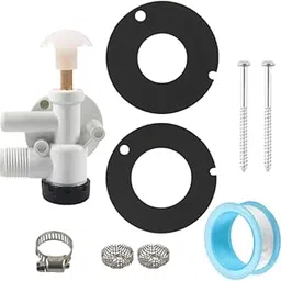 Enakshi® RV Toilet Water Valve Kit Sturdy 385314349 for Pedal Flush Toilets RV C-image-3
