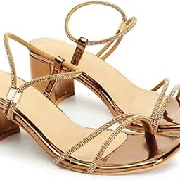Women Comfortable Block Heel Square Toe Ankle Strap fashion Sandal for Party, Wedding and Casual Use-image-40