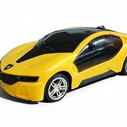 BUY A SMILE 3D Light-Up Remote Control Sports Car – Flashing Lights, 4-Way Movement, Battery Operated Toy Car for Kids (6328, Yellow)-image-69