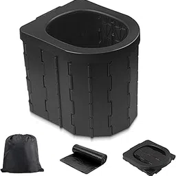 zinyeme Portable Camping Toilet - Potty for Adults, Travel Commode Bucket for Car, Outdoor, Hiking, Backpack, Trips, Tent, Boat, Beach, Traffic Jam, Home-picture-20