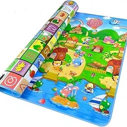 Skylofts Waterproof Double Side Playmat for Babies Crawling Mat for Kids Picnic Baby Mat/Playmat for Kids (Large Size Random Print) with Zip Bag (120 cm x 180cm) (6 feet *4feet)-picture-24