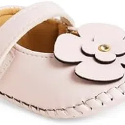 chiu Present Plain Big Flower Belly Shoes For Baby Girl's image 1