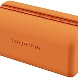 Make Up Bag for Purse - Cosmetic Bag for Travel Toiletry Bag for Women Lipstick Organizer for Girls, Small Makeup Case, EVA Waterproof Cosmetic Pouch, Cute Makeup Organizer (Orange Color)-image-23