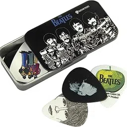 Planet Waves 1CAB4-15BT3 Beatles Signature Guitar Pick Tins, Sgt. Peppers, 15 Picks-image-7