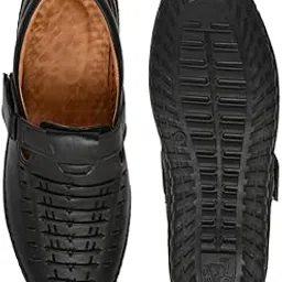 YDekart Latest Mens Shoes|| Trendy Shoes ||Shoes for Mens ||Shoes for Office Leather Sandal (Black, 6)-PID53498-picture-16