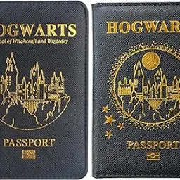 excefore Passport Holder, 2 Pcs PU Leather Passport Cover with RFID Blocker, Passport Wallet, Travel Wallet Case, Portable Travel Document Holder for Storing Passport, Creditcard, Boarding Passes, Black-picture-16