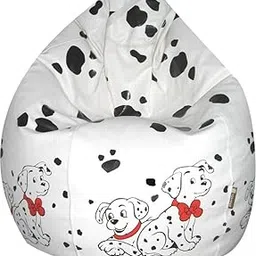 JUPITER Leatherette XXXL Bean Bag Cover Only (Without Filling) - DALMITION Beige-image-81