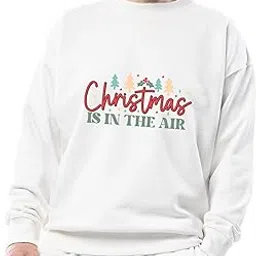 seek buy love Christmas is in The Air Sweatshirt, Festive Holiday, Unisex Christmas Clothing, Winter Holiday Pullover, Xmas Themed Apparel-picture-41