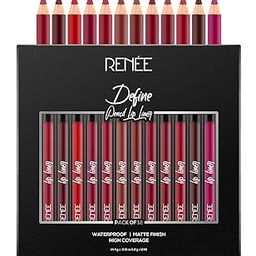 RENEE Define Matte Lip Liner, Long Lasting & Smudge Proof, Full Coverage, Intensely Pigmented, Easy Glide Formula, Vitamin E & Castor Oil Infused, Set of 12-picture-5