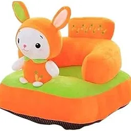 Baby Sofa Seat Chair Cushion | Cartoon Shape | for 0-2 Years Kids, Pack of 1 (Orange and Green)-picture-10