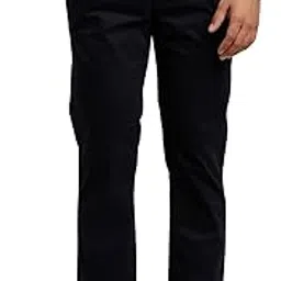 turtle Men Cotton Stretch Ultra Slim Fit Solid Casual Trouser-picture-24