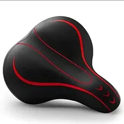 Oversized Bike Seat Comfortable Bike Seat - Universal Replacement Bicycle Saddle Saddle (Red Black)-picture-18