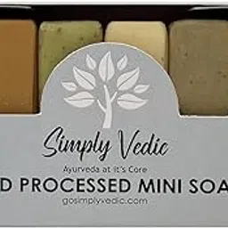 Simply Vedic Mini Pack of 6 Soap Bars for Body, Hand, Face|All Natural, Handmade, Pure Moisturizing Bathing Soap, Gift Set for Men & Women (30 Grams x 6)-picture-53