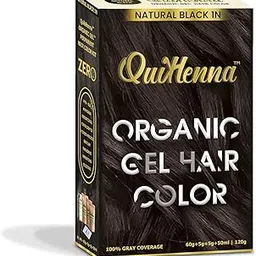 byPureNaturals QuikHenna Organic Hair Colour Gel 1N Natural Black - PPD & Ammonia Free Permanent Natural Hair Color, 100% Grey Coverage, Long Lasting Gel Colour for Men & Women, 120gm-picture-16