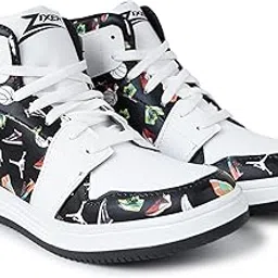 Zixer Caper High Ankle Casual Shoes for Men Chunky Fashion Sneakers for Boys| Dancing Shoes High Tops for Men-picture-11