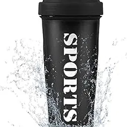 True Indian Amazing Quality of Gym Shaker| Sipper Bottle|Protein Shaker Bottle|Shaker Bottle 600 ml Shaker (Black)-image-66
