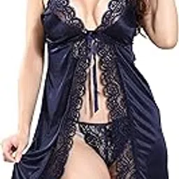 av2 Women's Satin Solid Midi Babydoll-picture-56