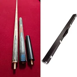 ABA Snooker BLP cue Stick with Extension (Blue, Black Leather case) image 1