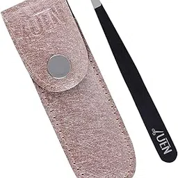 UEN Stainless Steel Slant Edge Tweezers for Men & Women - Precision Plucking, Eyebrows, Ingrown Hair, Bikini Zone & Chip Removal-picture-14