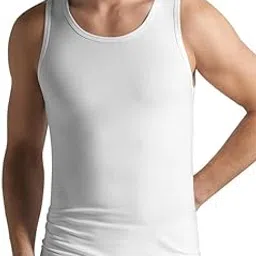 peter secret Men's Premium Cotton Ribbed Tank Top Undershirt | Classic White Sleeveless A-Shirt Vest for Layering, Gym, and Casual Wear 100cm-picture-39