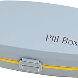 New 6 Day Pill Box Organizer for Daily Medicines And Vitamins Compact Lightweight Pill Case with 6 Separate Compartments Secure Travel-Friendly BPA-Free Pill Storage Box-picture-16