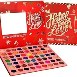 The Hated With Love Red Edition Eyeshadow Palette – 63 Matte & Shimmer Shades | Long-Lasting, Highly Pigmented, Professional Eye Makeup Kit-picture-50