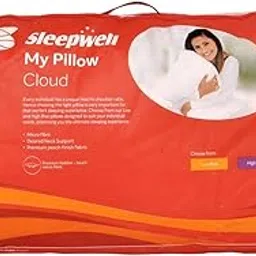 Sleepwell Cloud Cotton Fibre Soft Pillow with Pillow Cover Pack of 2 (White, Standard)-picture-49