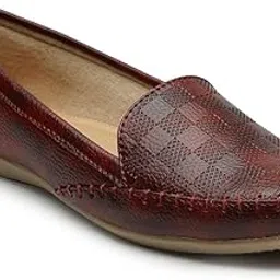 svya Women Leather Bellies Flats with Embroidered Slip On for Women-picture-39
