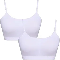 sillysally Padded Bra for Womens and Girls | Breathable Regular Bra with Stretchable Cotton Fabric | Removable Pads Wire Free Bralette for Womens and Girls (Pack of 2)-picture-43