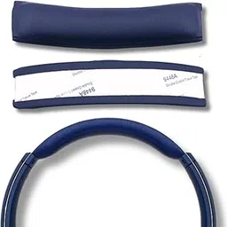 Crysendo Headphone Headband for Son-y MDR-XB450 Headphones | Replacement Head Band with Strong 3M Adhesive | PU Leather & Soft Foam Durable Headband (Blue) image 1