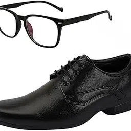 vitoria Stylish Men's Synthetic Leather Black Formal Shoes with Free Unisex Sunglasses Compter Black/Office Shoes/Suit Shoes/Dress Shoes/Party Shoes-picture-44
