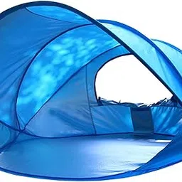 LICHTS Pop up Beach Tent Sun Shelter 2 Person Beach Umbrella Versatile Outdoor Tent Blue-image-73