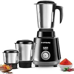 Longway Super Pro 700 Watt Juicer Mixer Grinder with 3 Jars for Grinding, Mixing, Juicing with Powerful Motor (Black, 3 Jars)-picture-10