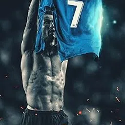 KARTMEN Soccer Superstar Ronaldo CR7 Jersey Wall Art Poster Football Star Soccer Legend Ronaldo12 x 18" Wall Art Print Poster, Motivational Sports Poster for Gym Office Home Decoration-image-42