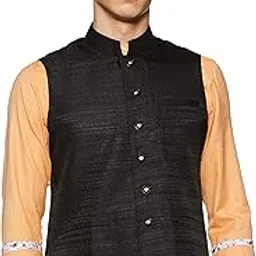 manyavar Men's Regular Fit Waistcoat (WC00102)-picture-26