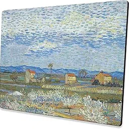 Paper Plane Design - Art Mousepad - Anti Skid Non Slip Rubber Mouse Pad with Famous Fine Art Paintings Size - 9 x 7 inches.d24-picture-21