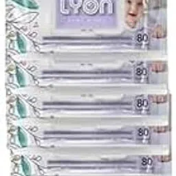 Lyon baby wet wipes with lid | 80 x 6-480 wipes | Enriched with aloe vera and vitamin E | Paraben - free and alcohol - free | Extra thick & moist wet wipes for baby's | 95% Pure Water (Pack of 6)-picture-11