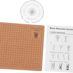 TEHAUX 1set Macrame Supplies Kit Cork Board for Beginners Easy Knotting and Weaving Includes for Home Decor Craft Projects-picture-12