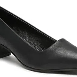 flat n heels Womens Black Pumps FnH 2742-BK-picture-11