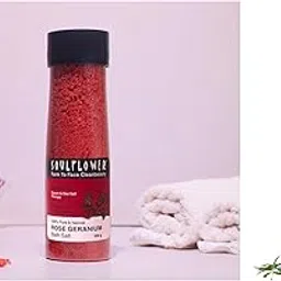 Soulflower Rose Geranium Bath Salt Cold-Pressed Bhringraj Oil-Pure & Natural| Hair Growth, Strengthening & Nourishing hair roots, Anti-Dandruff, Cooling Scalp| Coconut, Sesame, Mother herb| 225ml-picture-34