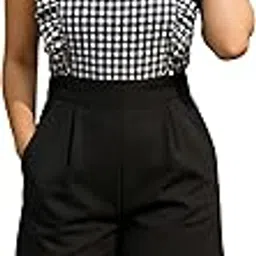 ambt Black & White Gingham Playsuit | Ruffle Strap Design-picture-10