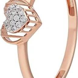 malabar gold & diamonds Malabar Gold and Diamonds Gold Ring for Women | Ring for Birthday, Wedding, Anniversary & Valentine's Day Gift FRDZL55825_R_10-picture-47