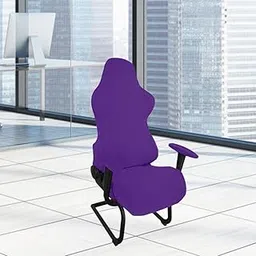 Gaming Chair Cover Soft for Rotating Chair Reclining Racing Gaming Chair Dark Purple-picture-32