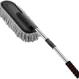 Winberg ® Car Duster Multipurpose Microfiber Wash Brush Vehicle Interior and Exterior Cleaning Kit with Extendable Handle for Car, Bike, RV, Boats or Home - Grey-image-88