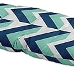 Vargottam Printed Outdoor Bench Cushion Lounger Water Resistant Lounger Bench Seat Garden Furniture Patio Front Porch Decor and Outdoor Seating, Royal Blue-picture-21