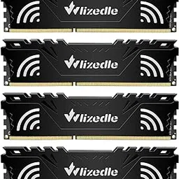 Wlizedle DDR3 RAM 32GB Kit (4x8GB) 1866MHz CL13 DIMM Desktop Memory PC3-14900 240-Pin 1.5V 2Rx8 Dual Rank Channel Non-ECC Unbuffered PC Computer Sdram Sticks Module Upgrade (Black) image 1